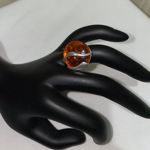 Baltic amber, renowned for its rich golden tones and unique inclusions.